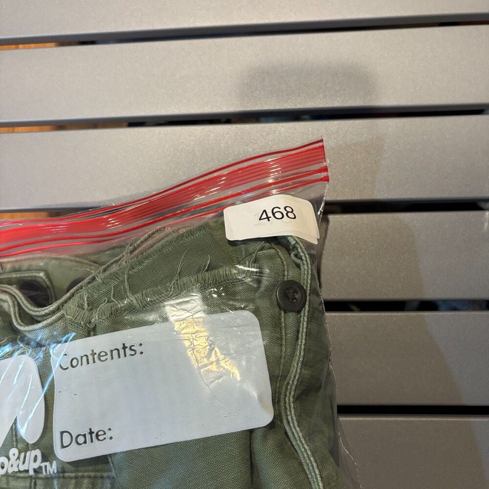 Madewell Cut Off Cargo Shorts Womens 29 Green Denim Raw Hem Regular Button Fly - Picture 11 of 11